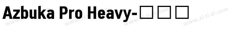 Azbuka Pro Heavy字体转换